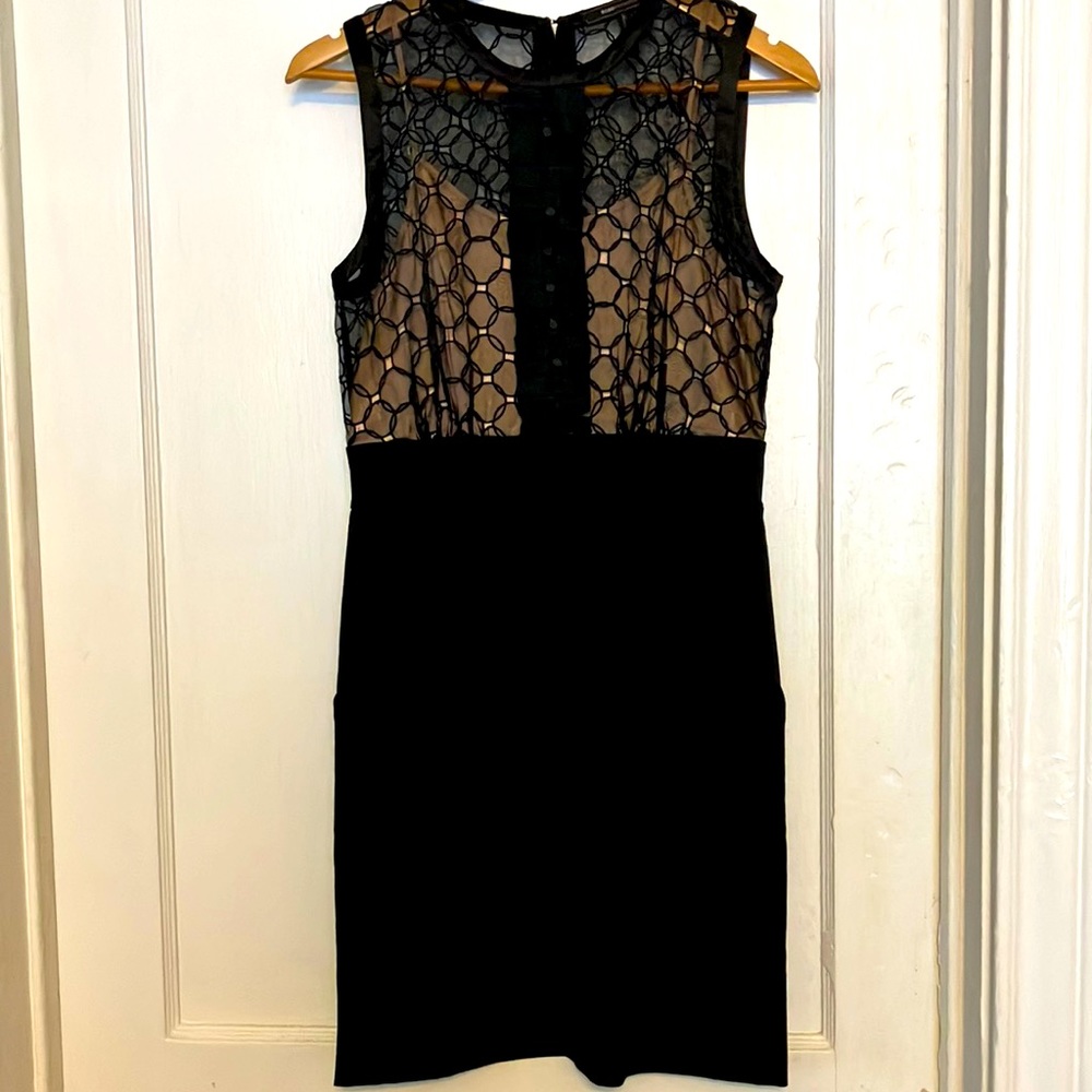 🖤 BCBGMaxAzriaBlack Midi Sleeveless Dress with Pockets. 💪🏻. Fabulous! Sz 4